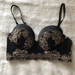 Black and Gold Sexy Bra